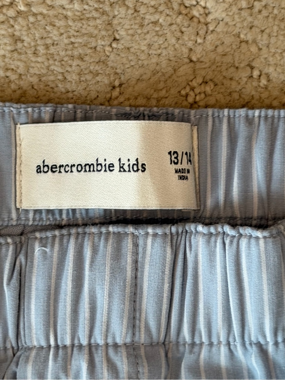 abercrombie kids Light Blue Elastic Waist Shorts